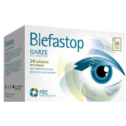 Blefastop garza con hy-ter in cotone piegata con filo di bario 28 pezzi
