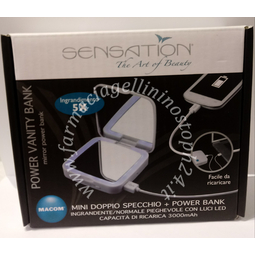 macom mini doppio specchio 5x +power bank