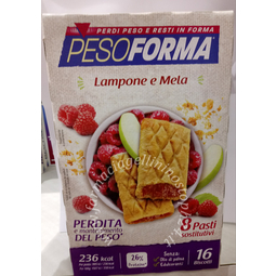 Pesoforma biscotti lampone/mela 8 pasti 16 biscotti