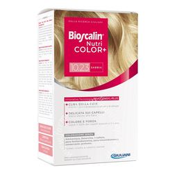 Bioscalin nutricolor plus 10,23 sabbia crema colorante 40 ml + rivelatore crema 60 ml + shampoo 12 ml + trattamento finale balsamo 12 ml