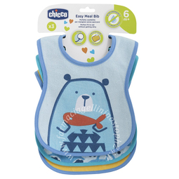 Chicco bavaglino pappa 6m 3 pezzi boy