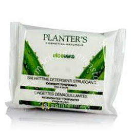 Planter's salviettina struccante aloe 20 pezzi