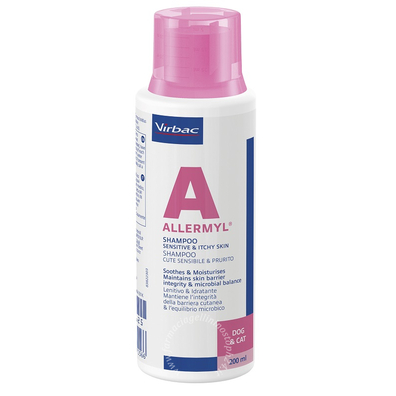 Allermyl shampoo per cute sensibile e prurito cane e gatto 200 ml