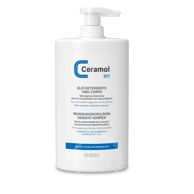 Ceramol 311 olio detergente viso/corpo 400 ml