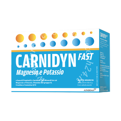 Carnidyn fast magnesio/potassio 20 bustine