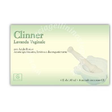 Clinner lavanda vaginale 4 flaconi 140 ml + 4 cannule vaginali monouso in blister