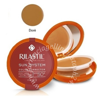 Rilastil sun system photo protection therapy spf50+ compatto dore' 10 ml