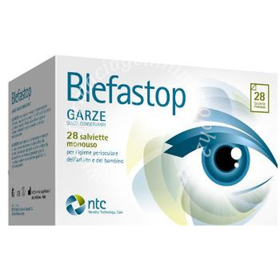 Blefastop garza con hy-ter in cotone piegata con filo di bario 28 pezzi