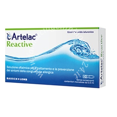 Artelac reactive soluzione oftalmica monodose 10 unita' da 0,5 ml