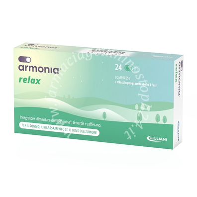 Armonia relax 1 mg a base di melatonina 24 compresse