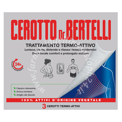 Dr bertelli cerotto termo-attivo 3 pezzi