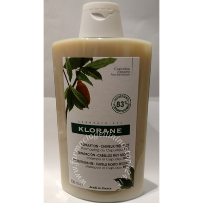 Klorane shampoo al burro di cupuacu 400 ml