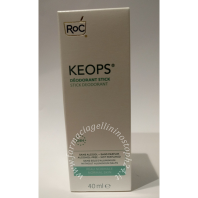 Roc keops deodorante stick 24h 40 ml