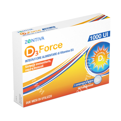 D3 force zentiva 1000ui 60 compresse