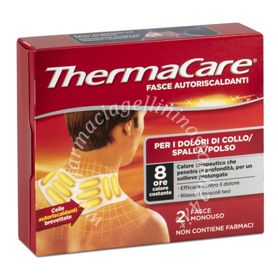 Fasce autoriscaldanti a calore terapeutico thermacare collo/spalla/polso 2 pezzi