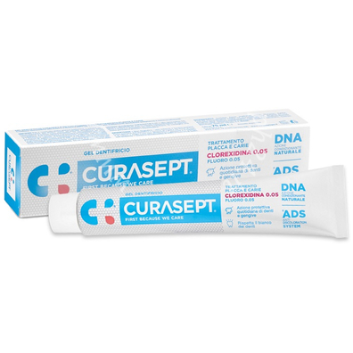 Curasept dentifricio 0,05 75 ml ads+dna