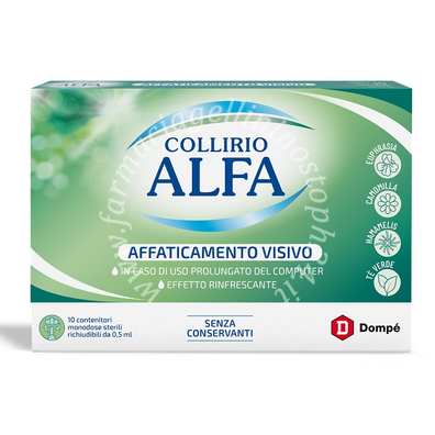 Collirio alfa affaticamento visivo 10 pezzi monodose