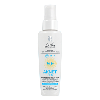 Aknet sun protezione molto alta spf50+ 50 ml