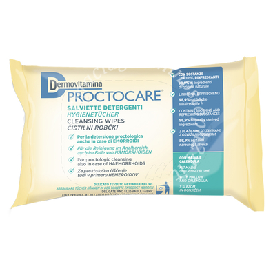 Dermovitamina proctocare salviette detergenti 15 pezzi