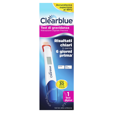 Clearblue test gravidanza rilevazione precoce digitale 1 pezzo