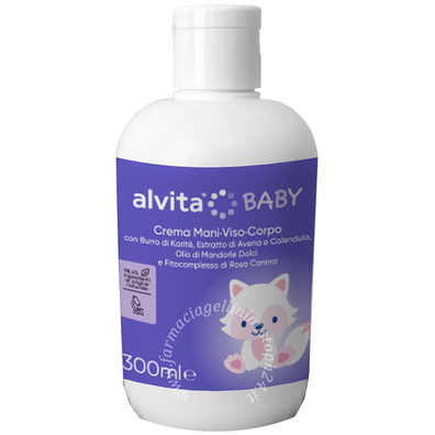 Alvita baby crema viso-corpo 300 ml