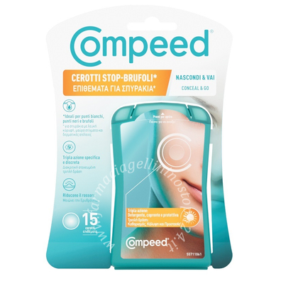 Compeed cerotti stop brufoli nascondi & vai 15 pezzi