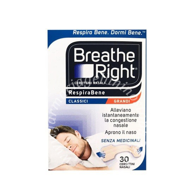 Cerotti nasali breathe right classici grandi 30 pezzi