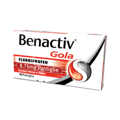 Benactiv gola  8,75 mg pastiglie gusto limone e miele 16 pastiglie 