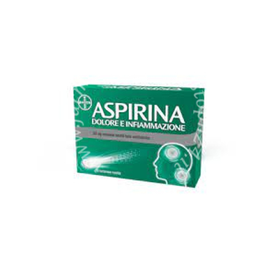 Aspirina dolore e infiammazione 500 mg  500 mg compresse rivestite 20 compresse in blister al/pe/carta 